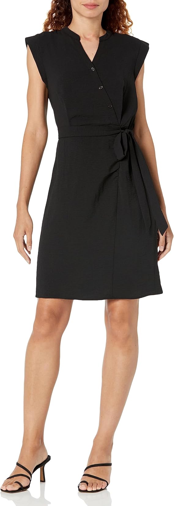 Women's Cap Sleeve Wear to Work V-Neck